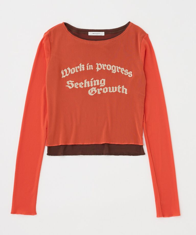 MOUSSY「SHEER LAYERED ロングスリーブTシャツ」|Tシャツ・カットソー|BRD
