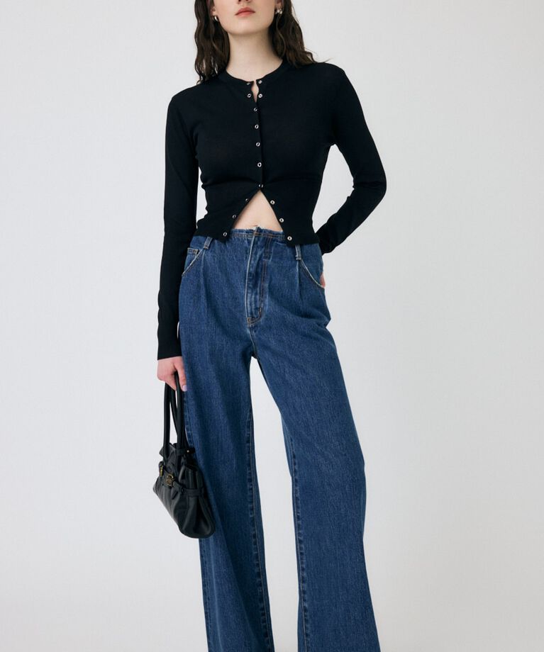 MOUSSY「WAIST SWITCHING カーディガン」|カーディガン|