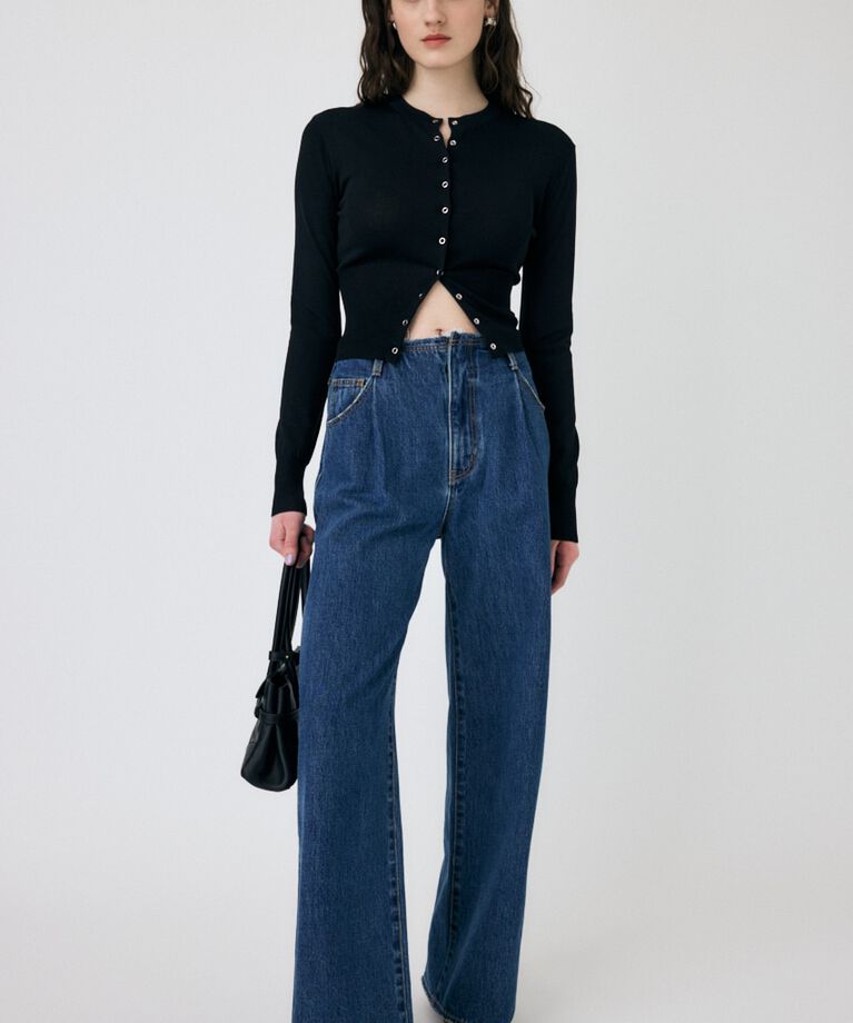 MOUSSY「WAIST SWITCHING カーディガン」|カーディガン|
