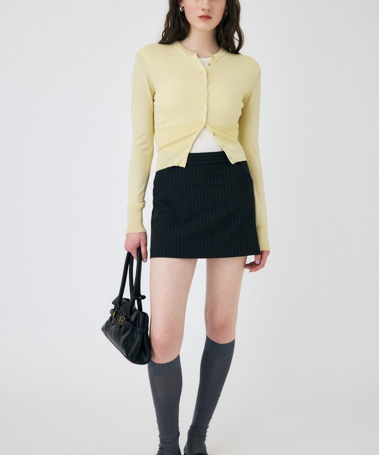 MOUSSY「WAIST SWITCHING カーディガン」|カーディガン|
