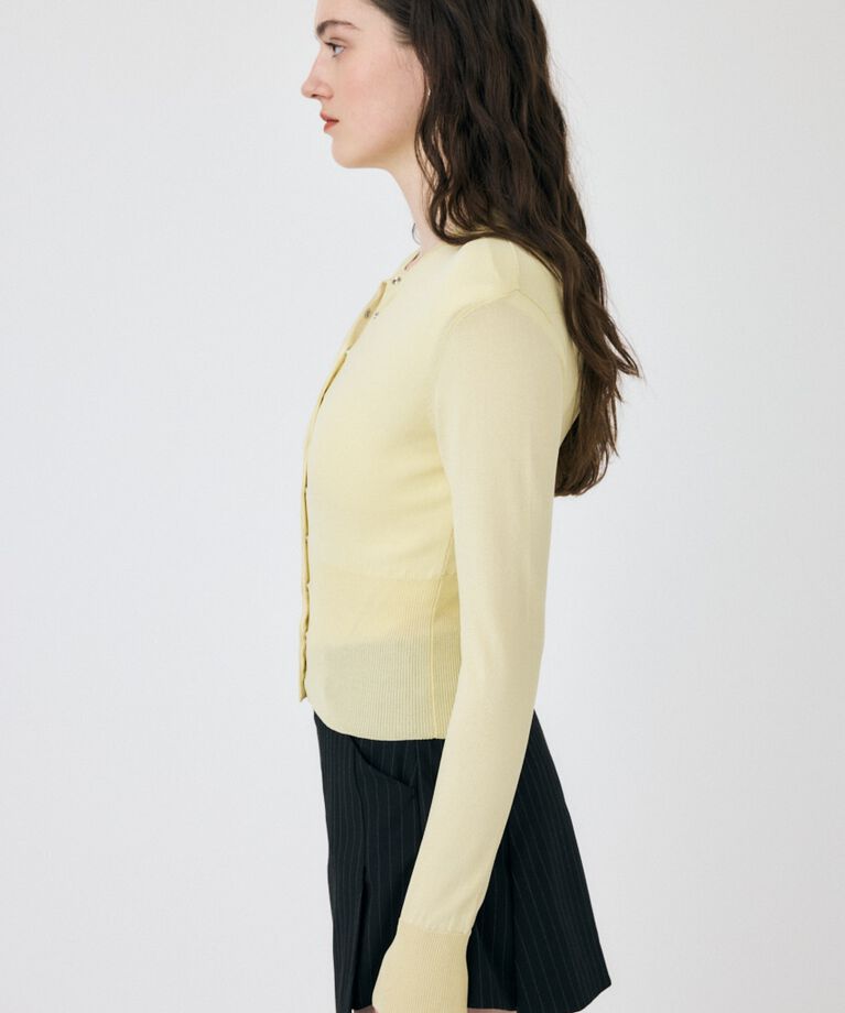 MOUSSY「WAIST SWITCHING カーディガン」|カーディガン|