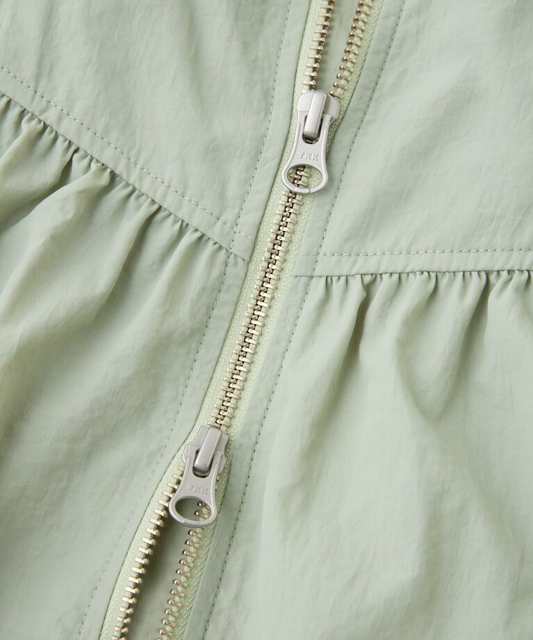 MOUSSY「FRONT ZIP NYLON キャミドレス」|ワンピース|