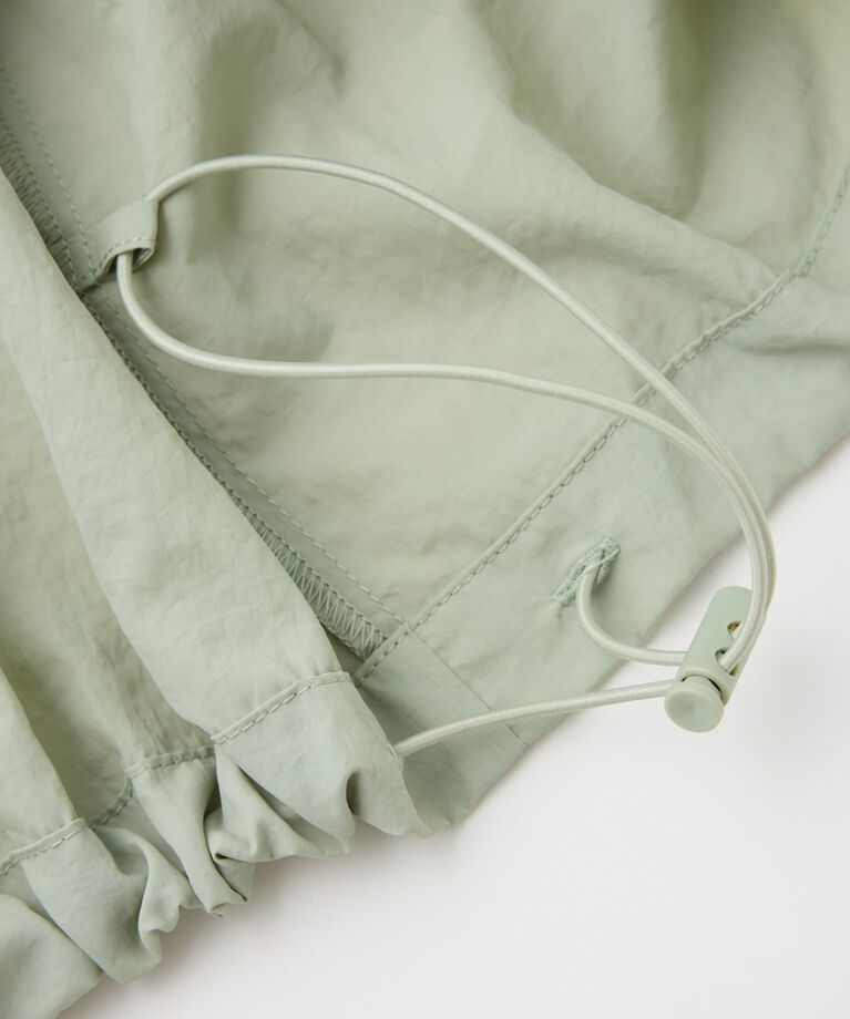 MOUSSY「FRONT ZIP NYLON キャミドレス」|ワンピース|