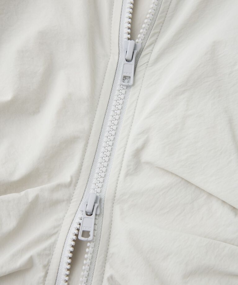 MOUSSY「RIBBON GATHER NYLON ジャケット」|ブルゾン・スタジャン|