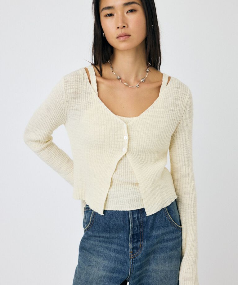 MOUSSY「SLUB KNIT アンサンブル」|ニット・セーター|IVOY3