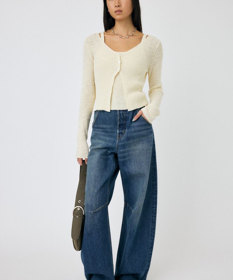 MOUSSY「SLUB KNIT アンサンブル」|ニット・セーター|