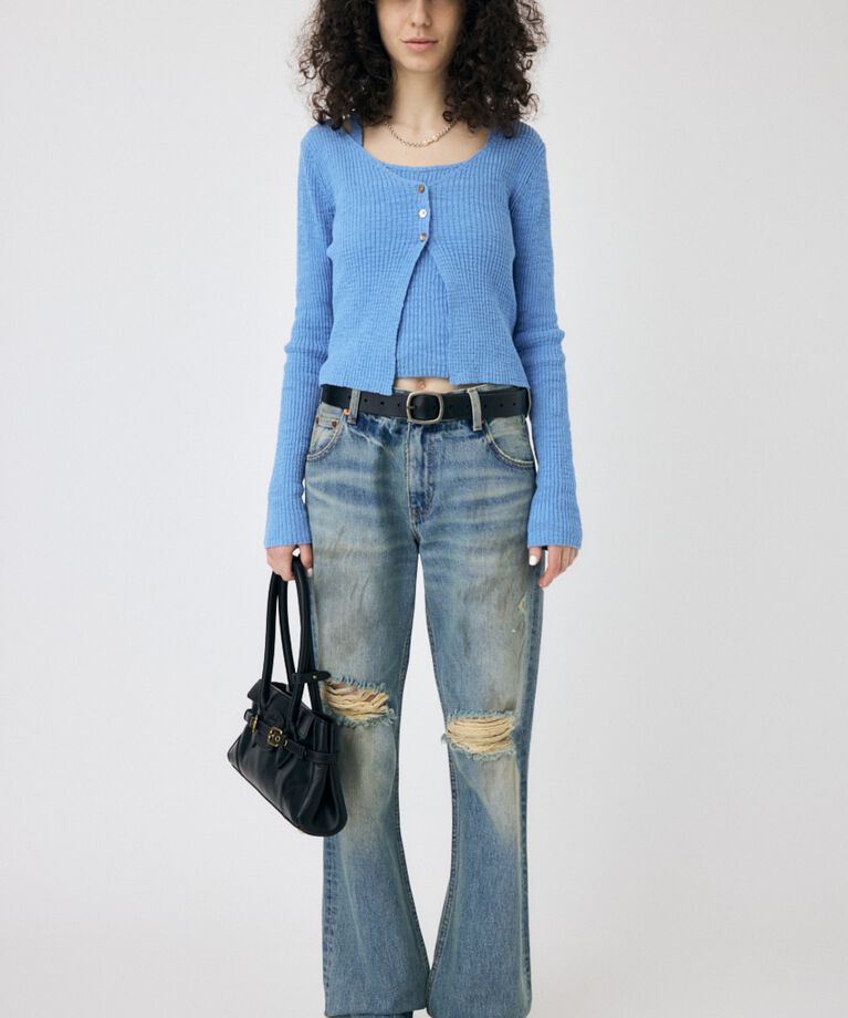 MOUSSY「SLUB KNIT アンサンブル」|ニット・セーター|