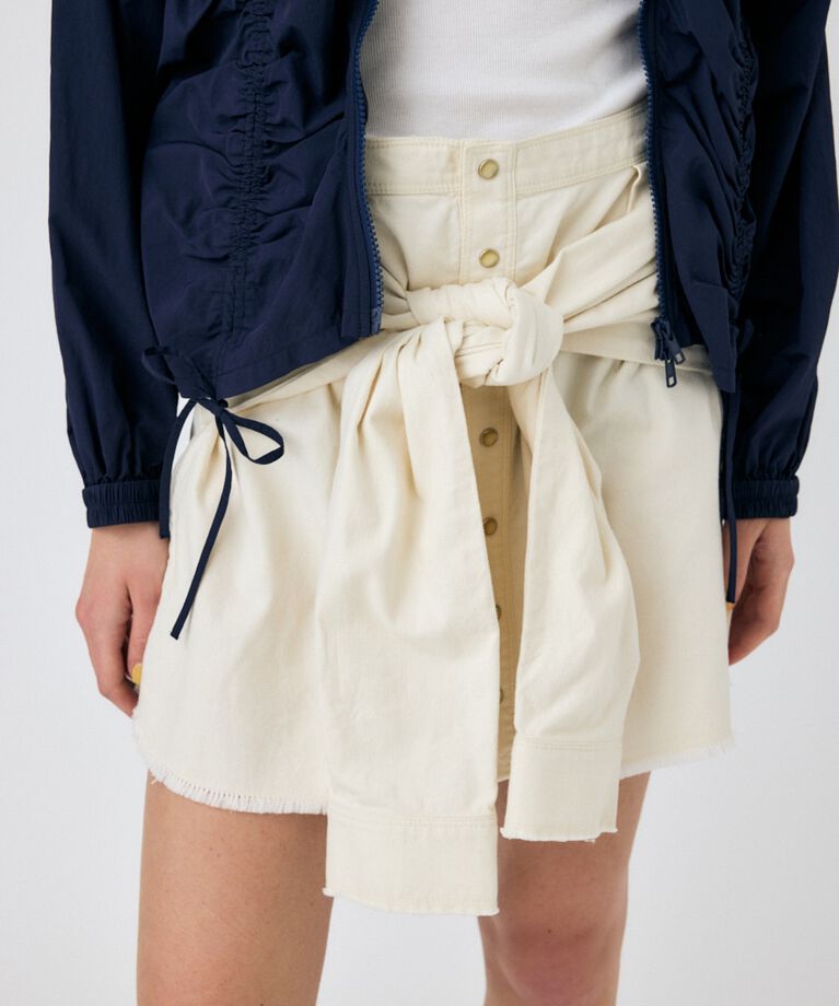 MOUSSY「BLEACH CHECK スカート」|スカート|O/WHT1
