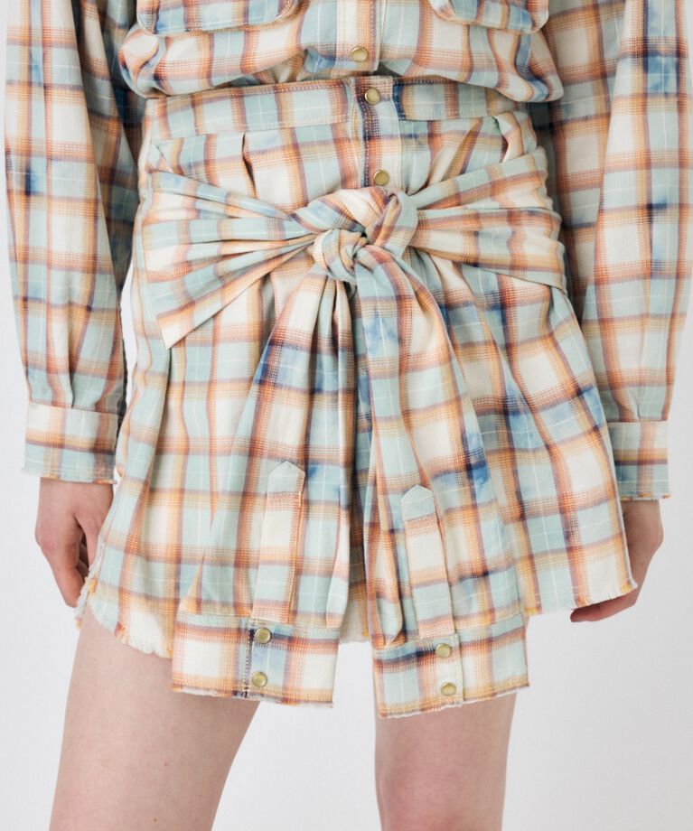 MOUSSY「BLEACH CHECK スカート」|スカート|柄ORG5
