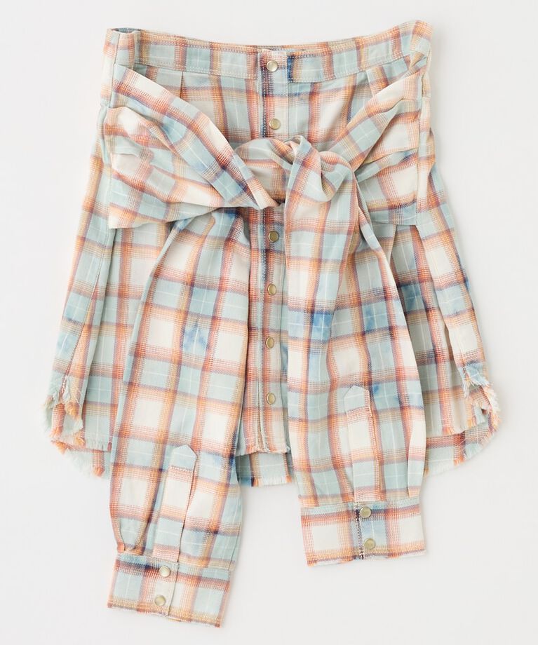 MOUSSY「BLEACH CHECK スカート」|スカート|