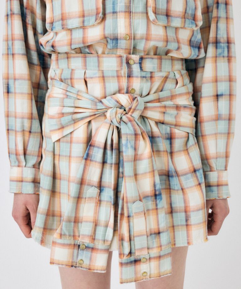 MOUSSY「BLEACH CHECK スカート」|スカート|