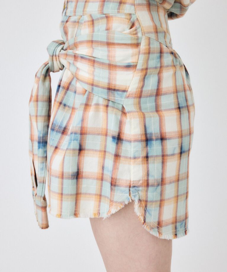 MOUSSY「BLEACH CHECK スカート」|スカート|