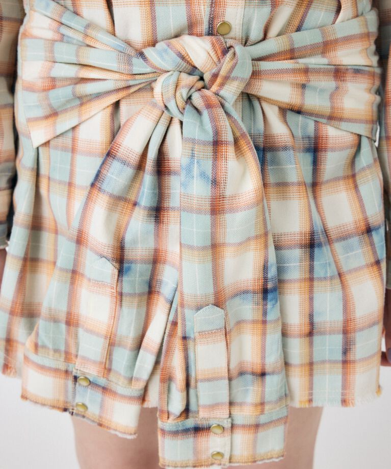 MOUSSY「BLEACH CHECK スカート」|スカート|