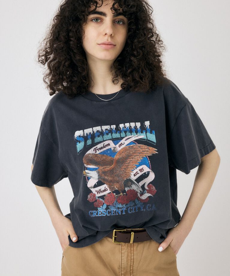 MOUSSY「CA MOTORSHOP Tシャツ」|Tシャツ・カットソー|L/BLK1
