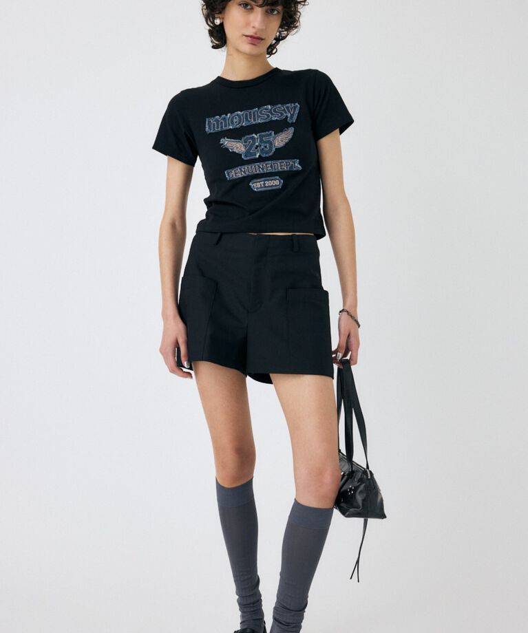 MOUSSY「PATCH DENIM 25TH Tシャツ」|Tシャツ・カットソー|