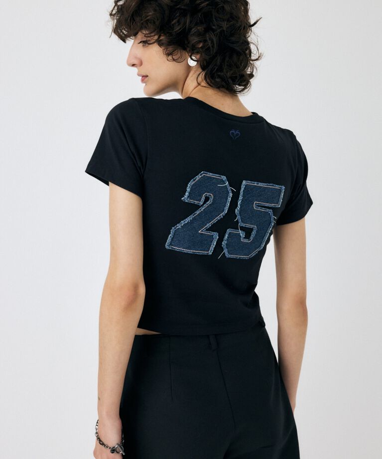 MOUSSY「PATCH DENIM 25TH Tシャツ」|Tシャツ・カットソー|
