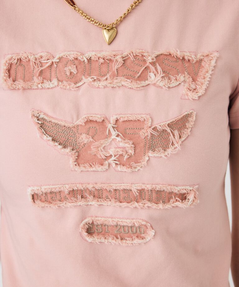 MOUSSY「PATCH DENIM 25TH Tシャツ」|Tシャツ・カットソー|