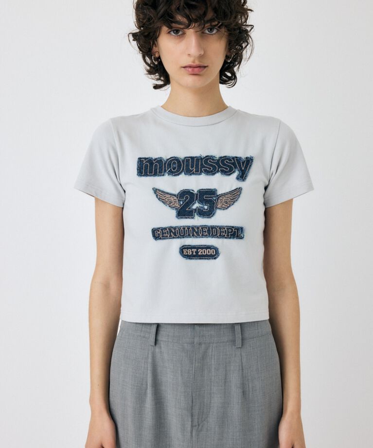 MOUSSY「PATCH DENIM 25TH Tシャツ」|Tシャツ・カットソー|