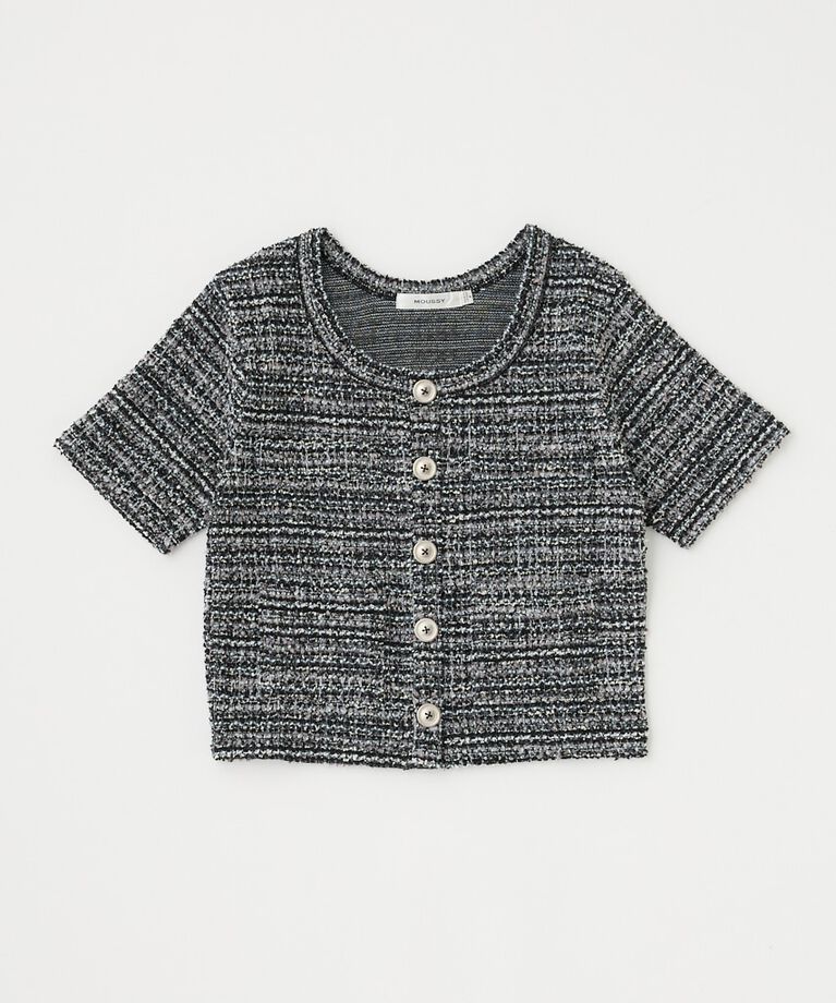MOUSSY「TWEED LIKE トップス」|Tシャツ・カットソー|