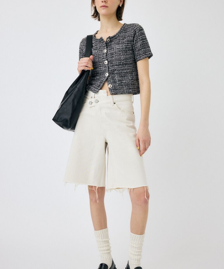 MOUSSY「TWEED LIKE トップス」|Tシャツ・カットソー|