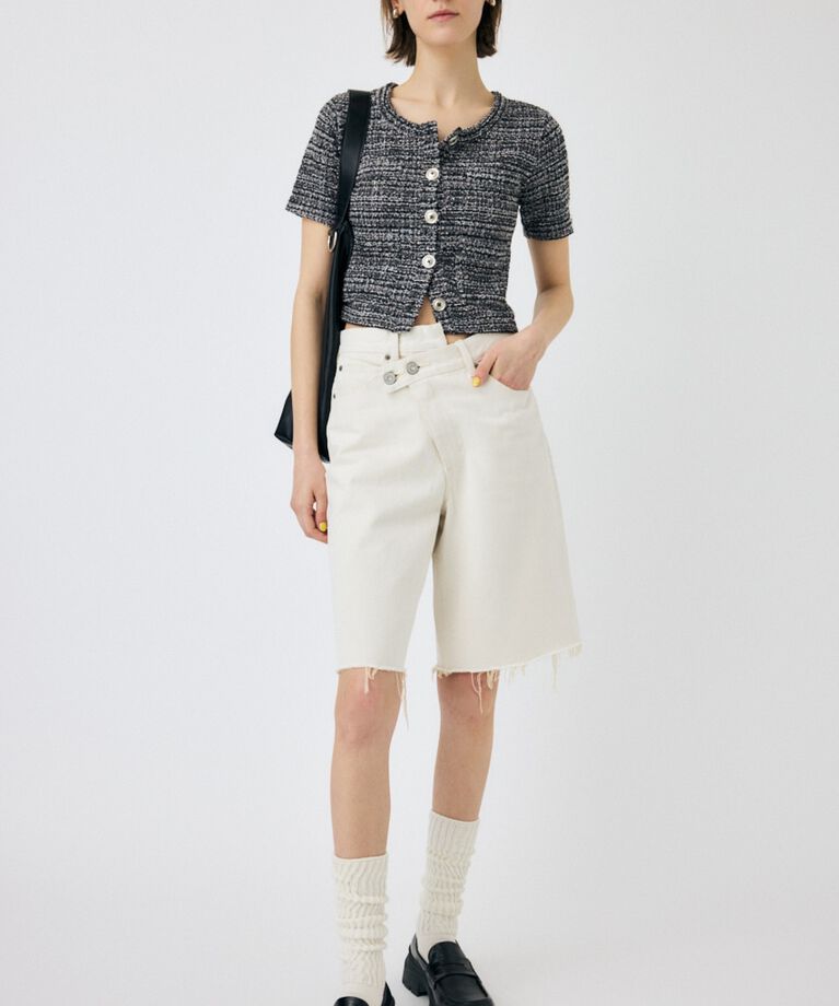 MOUSSY「TWEED LIKE トップス」|Tシャツ・カットソー|