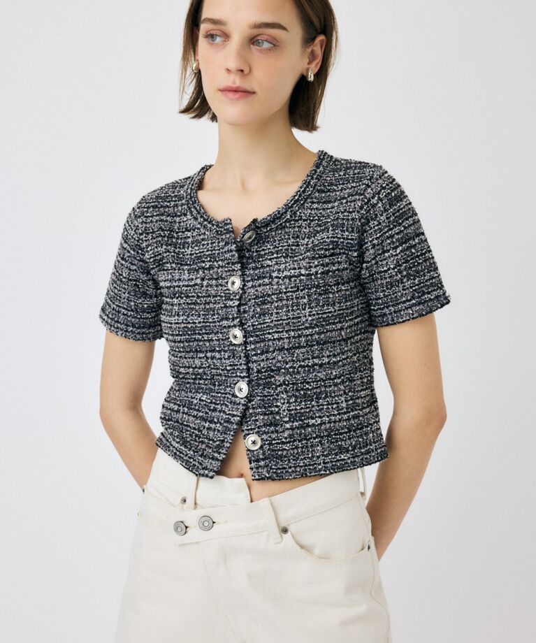 MOUSSY「TWEED LIKE トップス」|Tシャツ・カットソー|