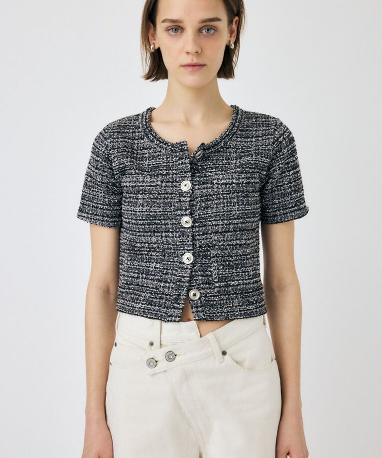 MOUSSY「TWEED LIKE トップス」|Tシャツ・カットソー|