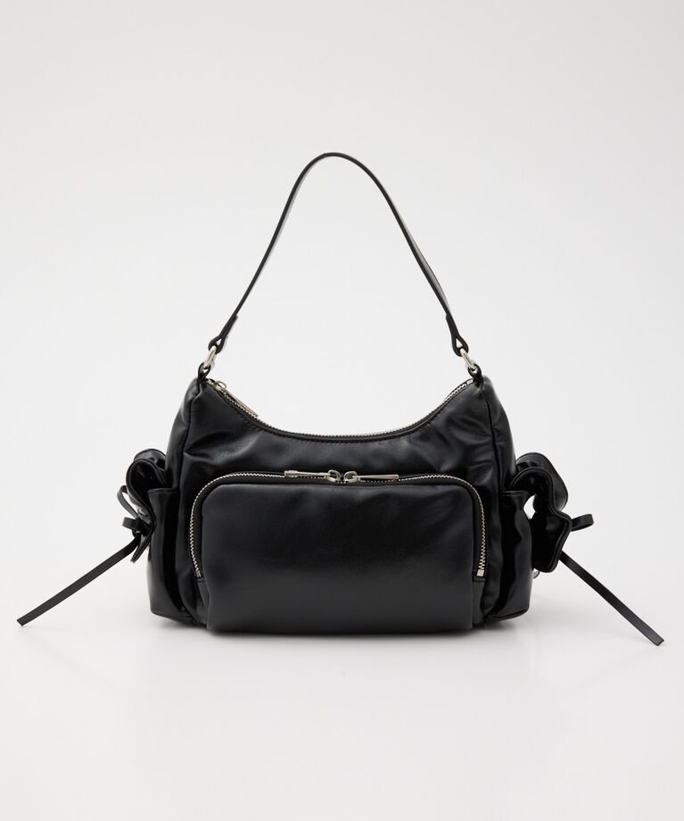 rienda「３ポケットミニリボンショルダーバッグ」|その他|BLK
