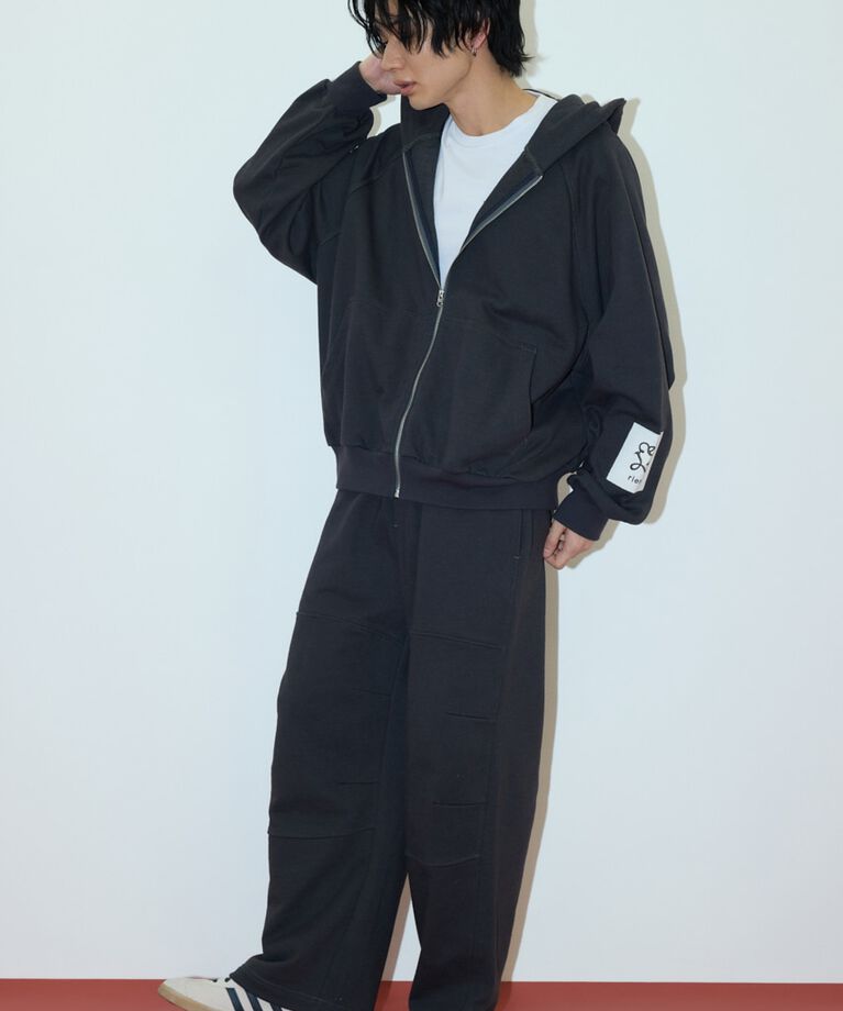 rienda「Rパッチ付きユニセックススウェットトップス」|Tシャツ・カットソー|