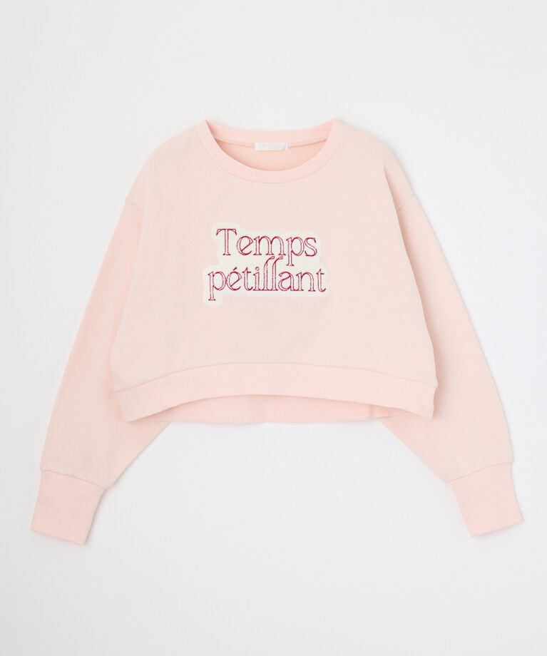 rienda「サガラ刺繍スウェットトップス」|Tシャツ・カットソー|