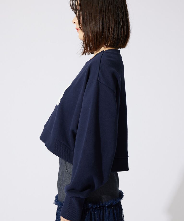 rienda「サガラ刺繍スウェットトップス」|Tシャツ・カットソー|