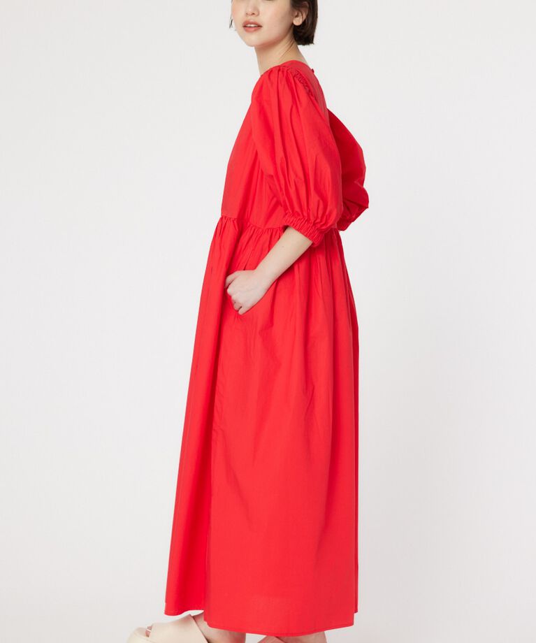 RODEO CROWNS「袖ボリュームワンピース」|ワンピース|RED