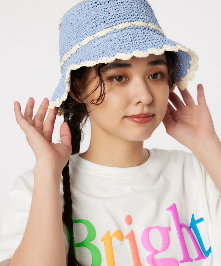 RODEO CROWNS「ペーパーフリルラインハット」|その他|