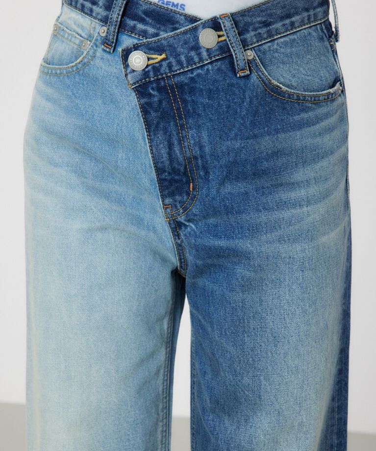 RODEO CROWNS「アシンメトリーDENIM PT」|デニム|