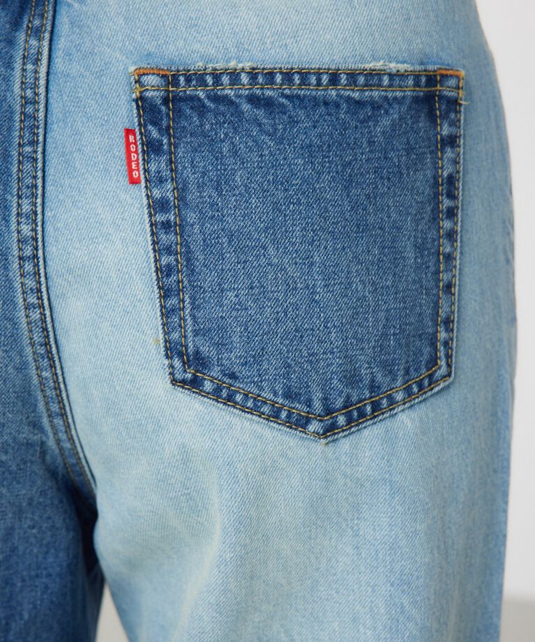 RODEO CROWNS「アシンメトリーDENIM PT」|デニム|