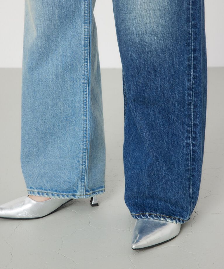 RODEO CROWNS「アシンメトリーDENIM PT」|デニム|