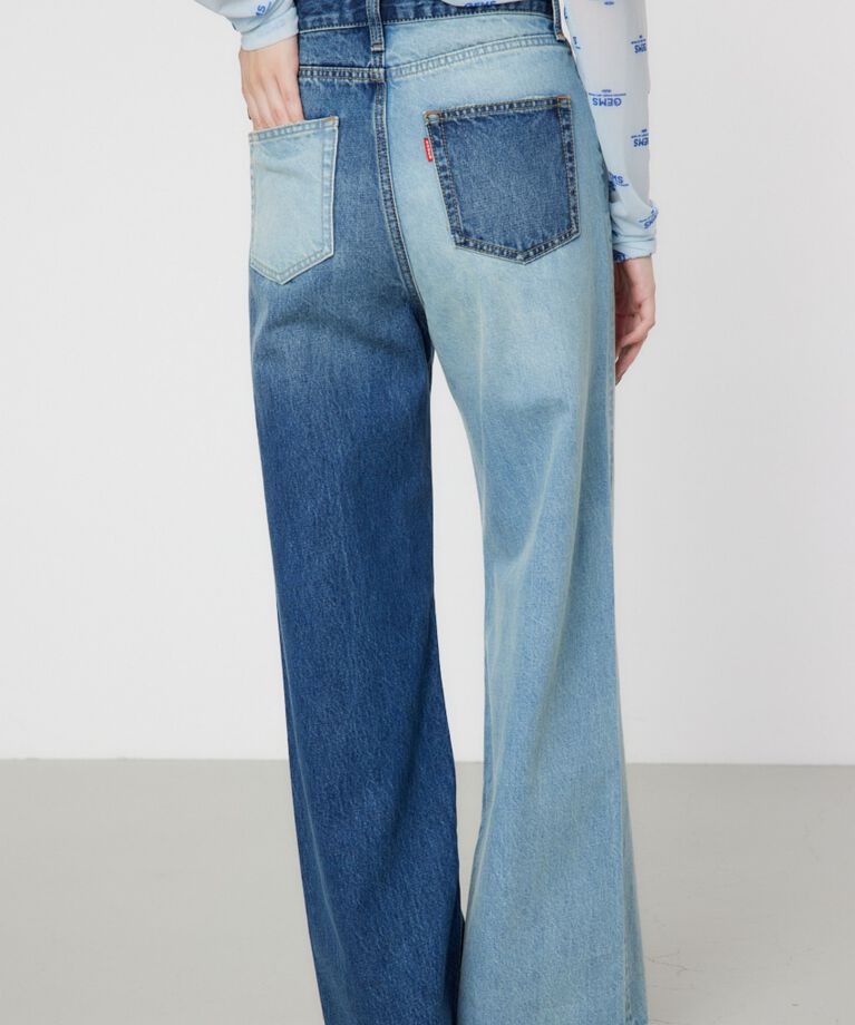 RODEO CROWNS「アシンメトリーDENIM PT」|デニム|