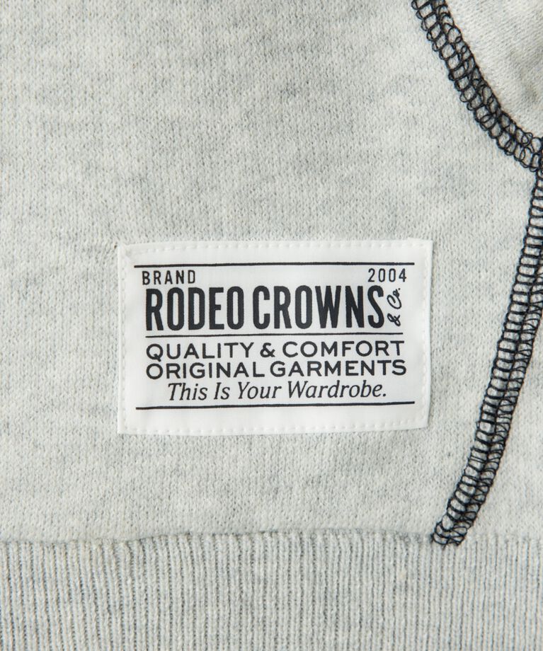 RODEO CROWNS「スウェットライクカラーステッチニットフーディー」|ニット・セーター|