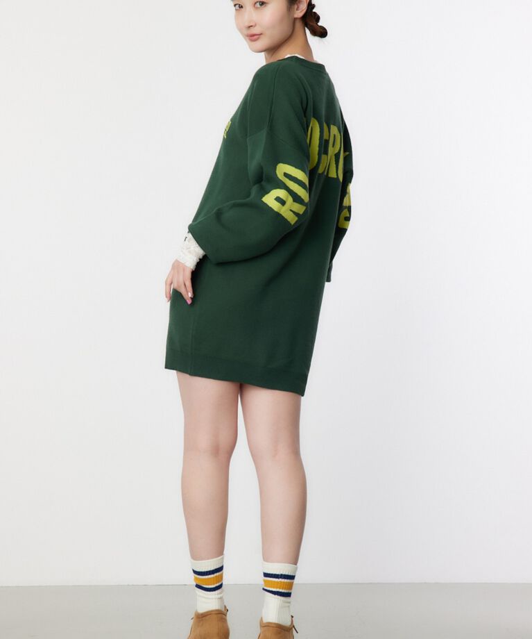 RODEO CROWNS「スウェットライクロゴニットワンピース」|ワンピース|