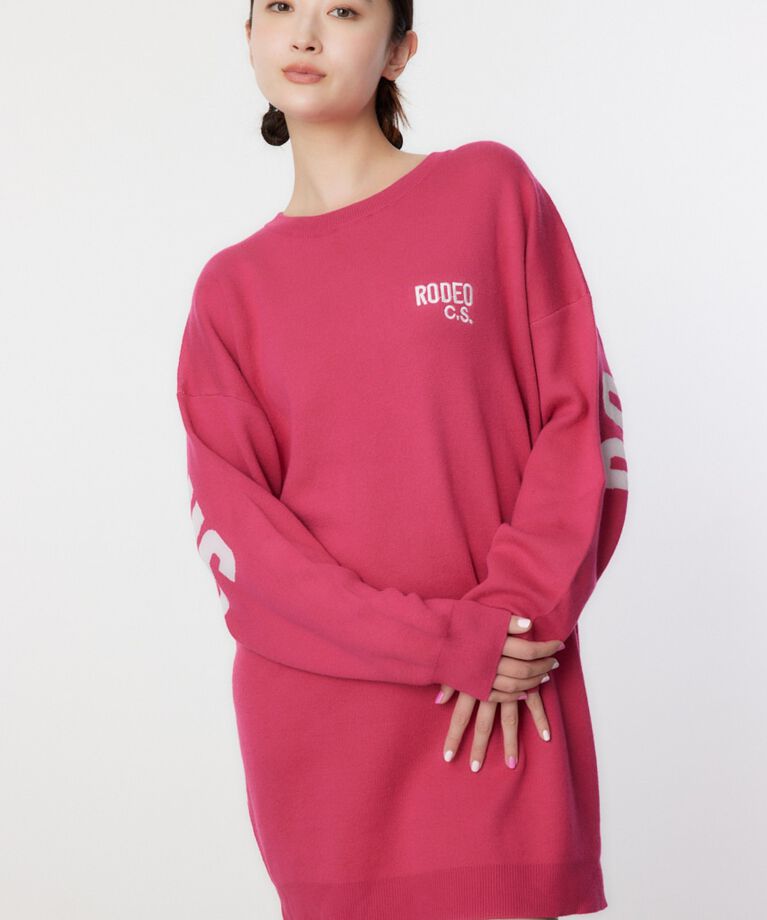 RODEO CROWNS「スウェットライクロゴニットワンピース」|ワンピース|