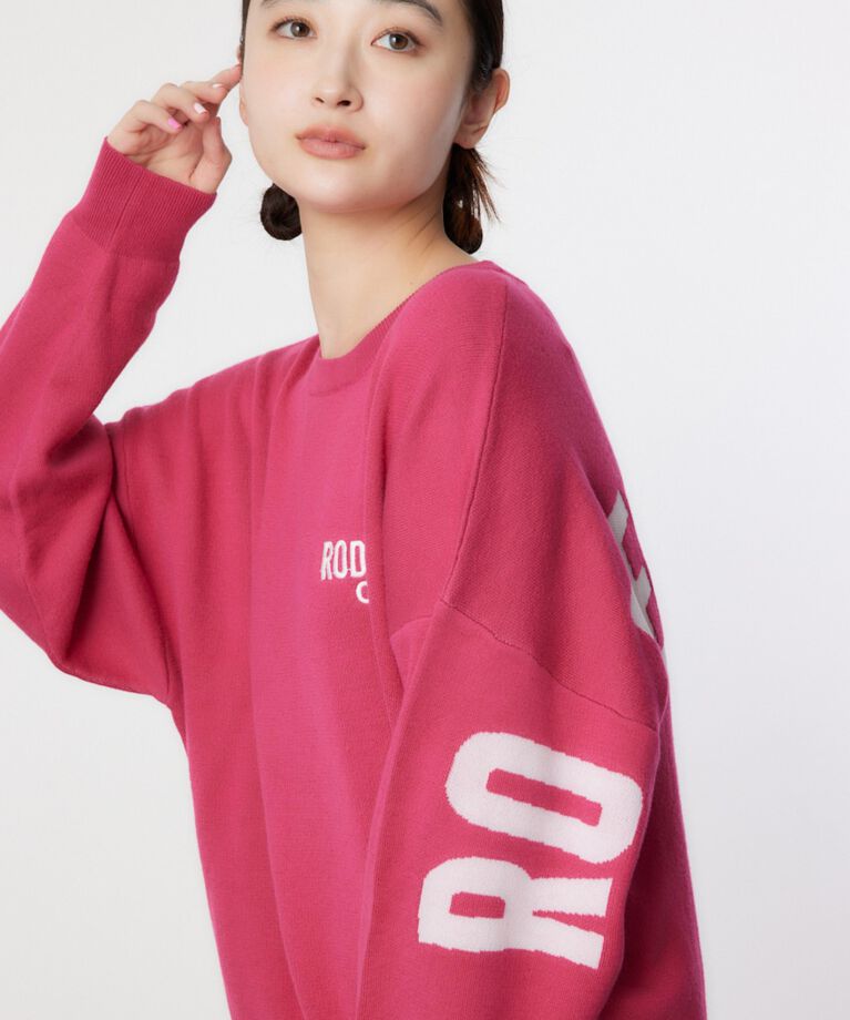 RODEO CROWNS「スウェットライクロゴニットワンピース」|ワンピース|