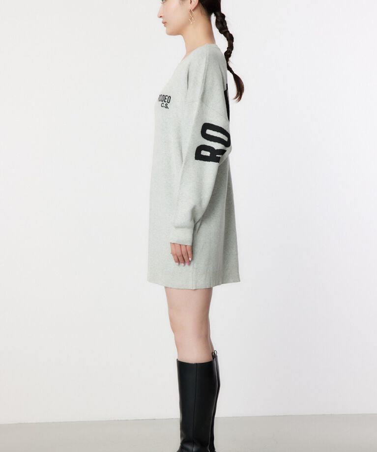 RODEO CROWNS「スウェットライクロゴニットワンピース」|ワンピース|