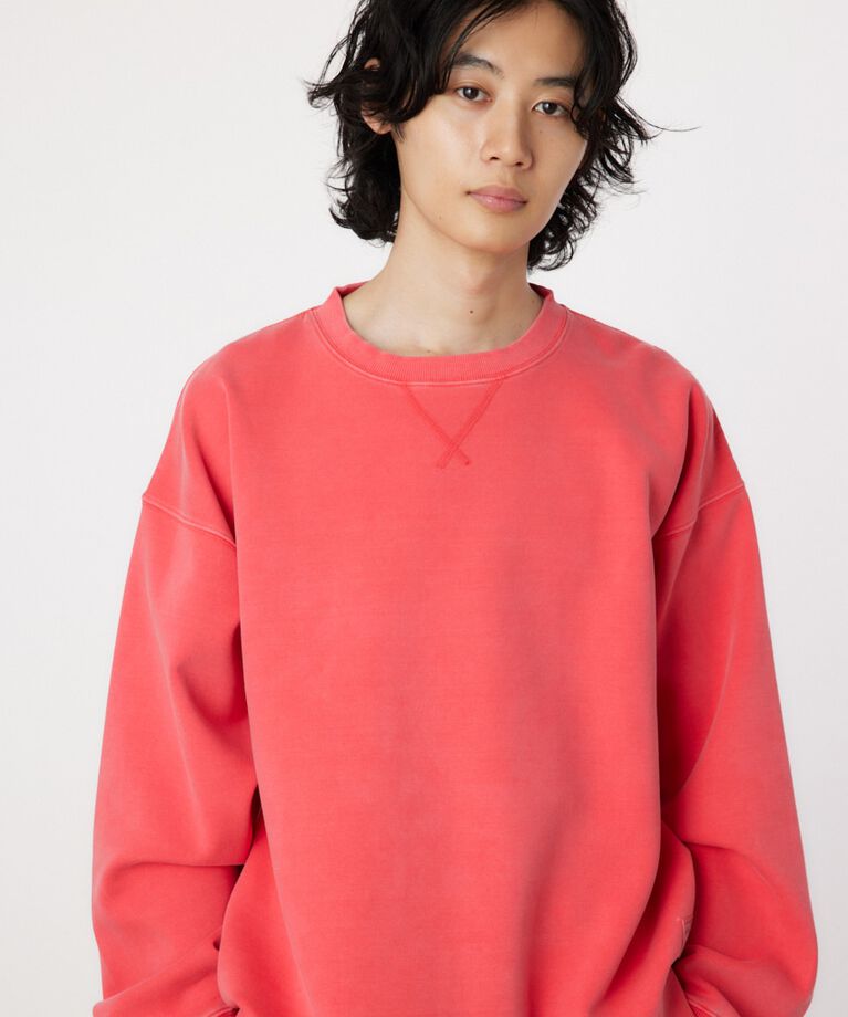 RODEO CROWNS「ピグメントダンボールスウェット」|パーカー|RED