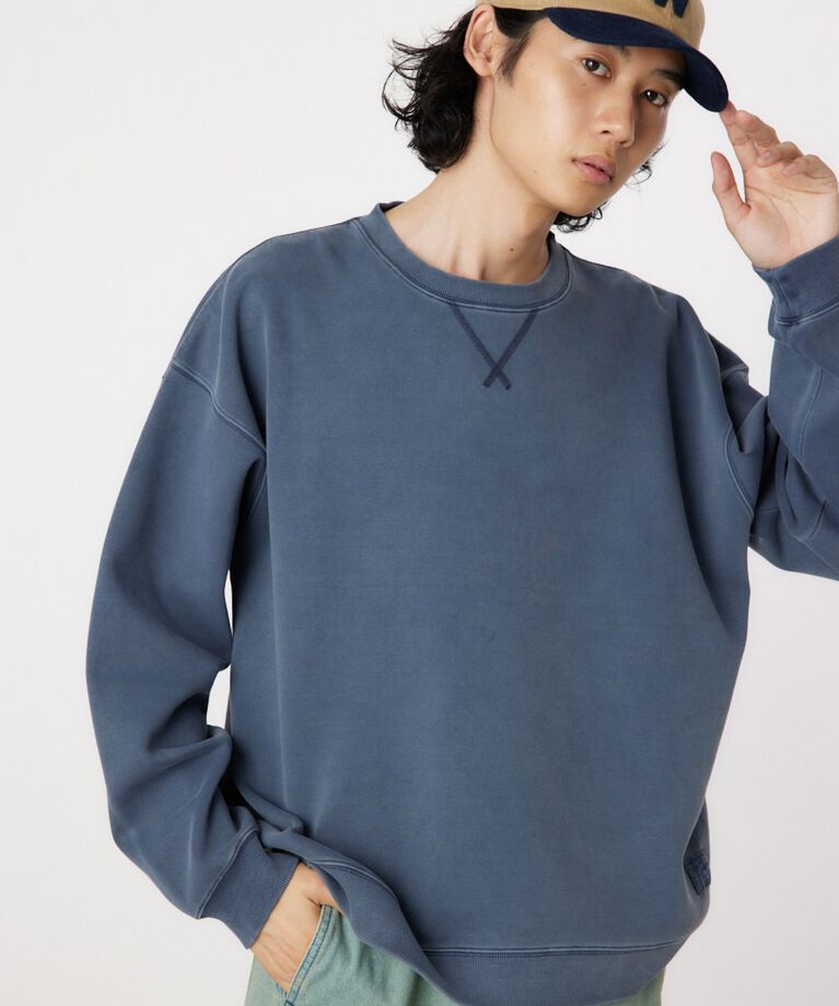 RODEO CROWNS「ピグメントダンボールスウェット」|パーカー|BLU