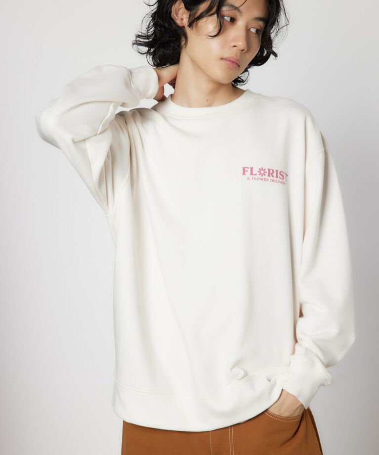 RODEO CROWNS「BLOOMスウェット」|パーカー|O/WHT1