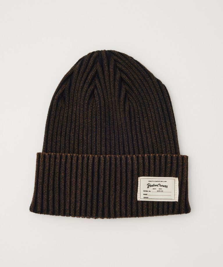 RODEO CROWNS「chemical wash ニットキャップ」|その他|BLK