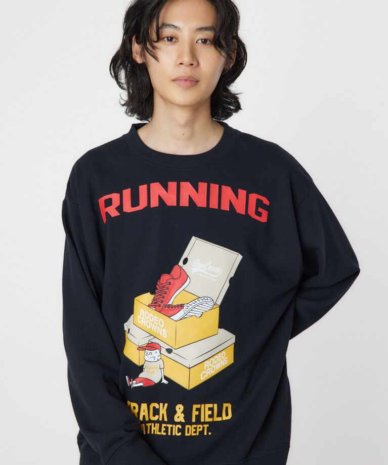 RODEO CROWNS「running boy スウェット」|パーカー|