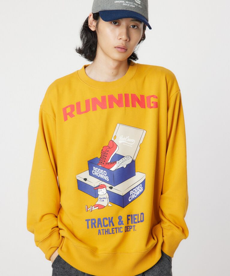 RODEO CROWNS「running boy スウェット」|パーカー|