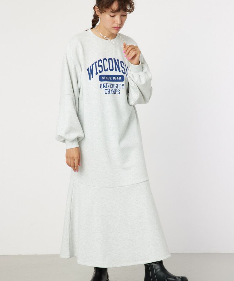 RODEO CROWNS「カレッジ マーメイドワンピース」|ワンピース|L/T.GRY1