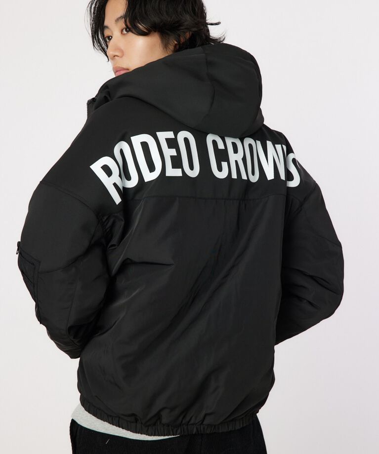 RODEO CROWNS「bicolor hooded ジャケット」|ブルゾン・スタジャン|BLK